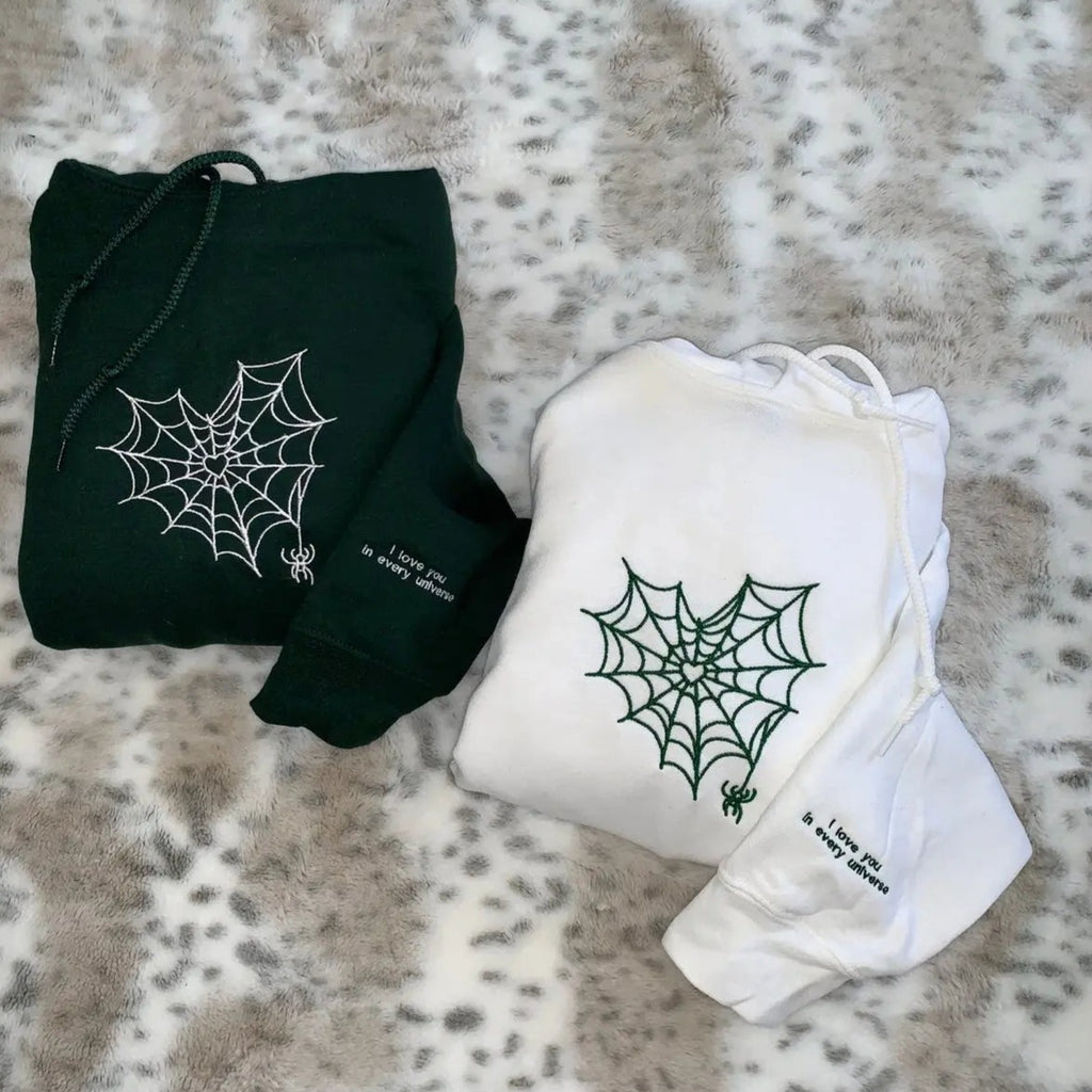 🕸Heart Web Embroidered Sweatshirt/ hoodie