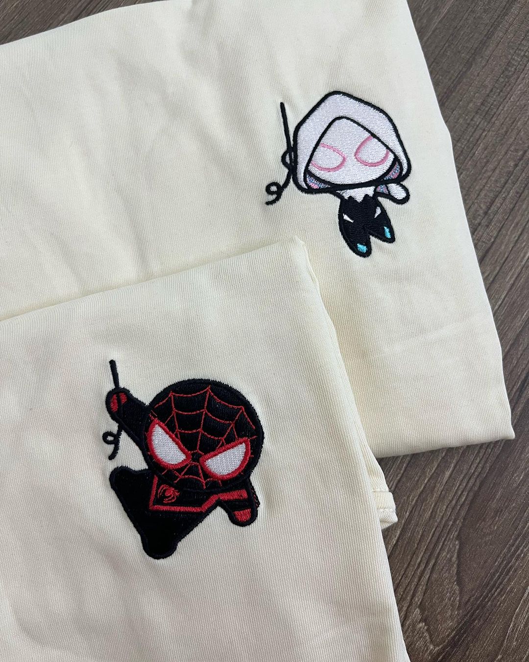 Spider-Man Figures – Couple Embroidered Crew/Hoodie