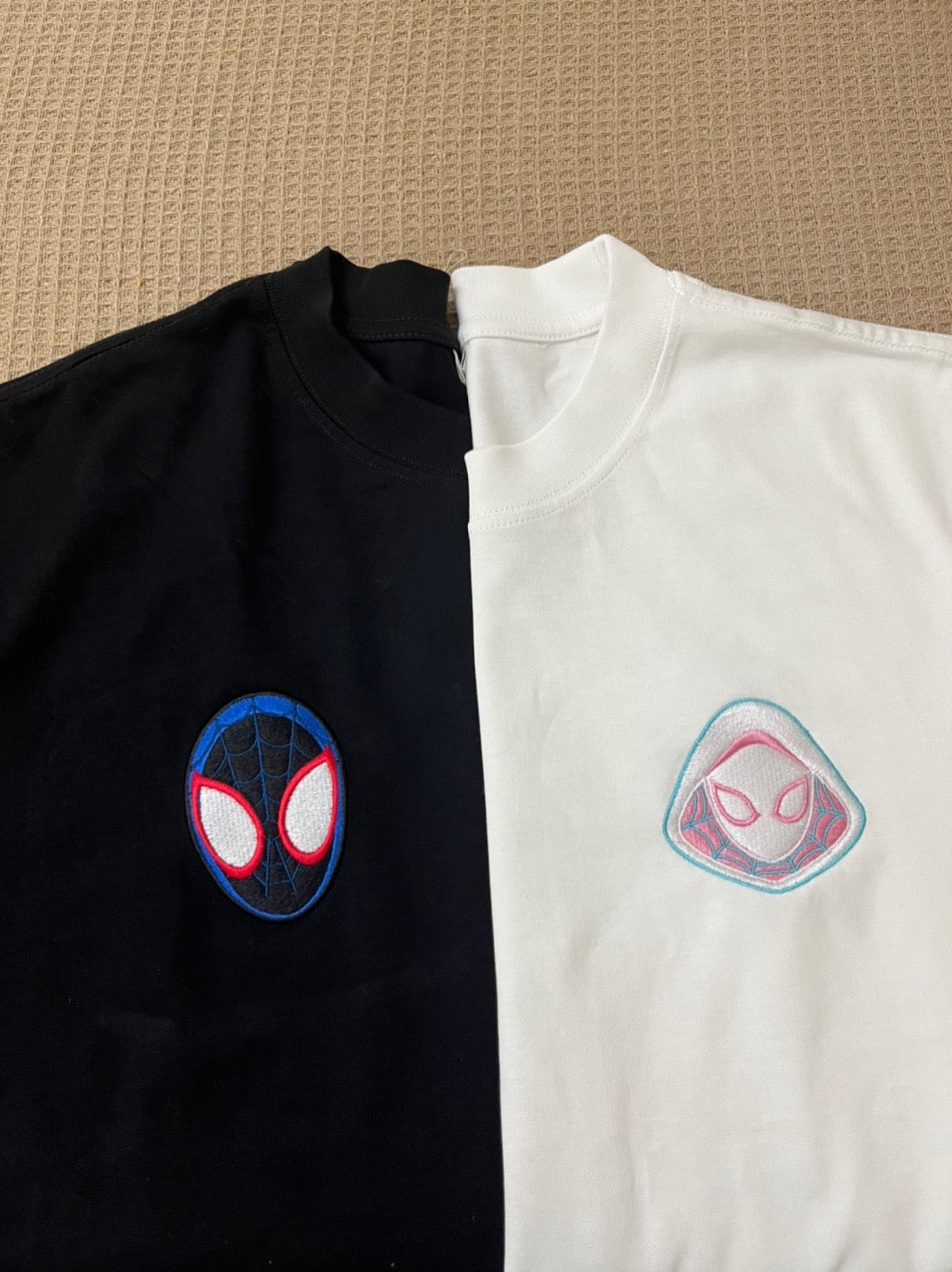 “Miles and Gwen” Spiderman – Couple Embroidered Crew/Hoodie