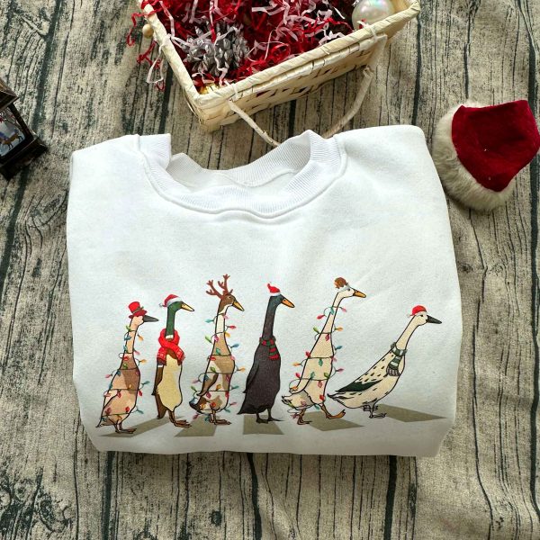 Christmas Santa Duck Christmas Sweatshirt/Hoodie