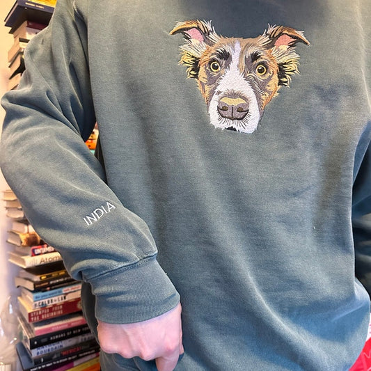 Custom Color Pet Headshot Sweatshirt（free shipping）