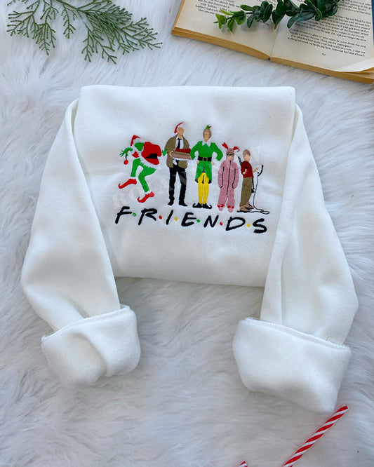 Christmas Movies (Friends) – Embroidered Sweatshirt/Hoodie